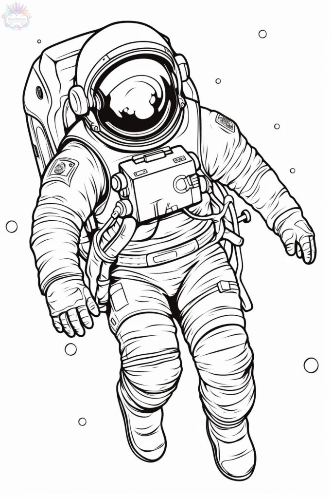 Astronauta Para Colorir