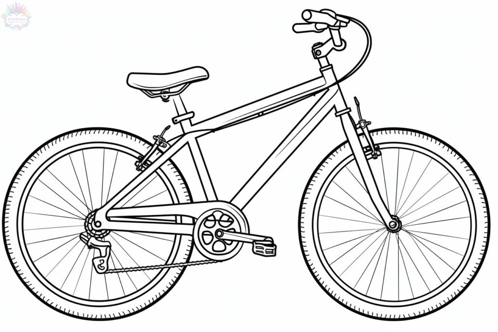 Bicicleta Para Colorir