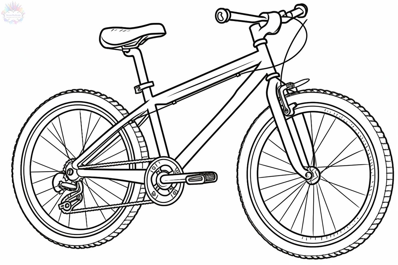 Desenho de Bicicleta para Colorir - Colorir.com