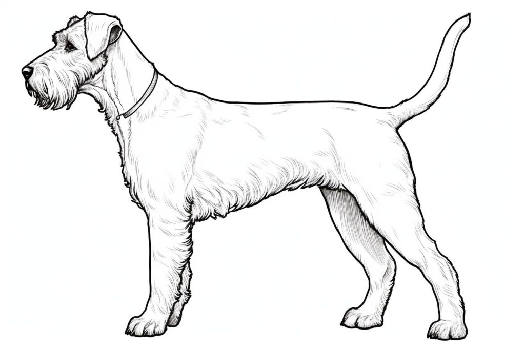 Airedale Terrier Para colorir