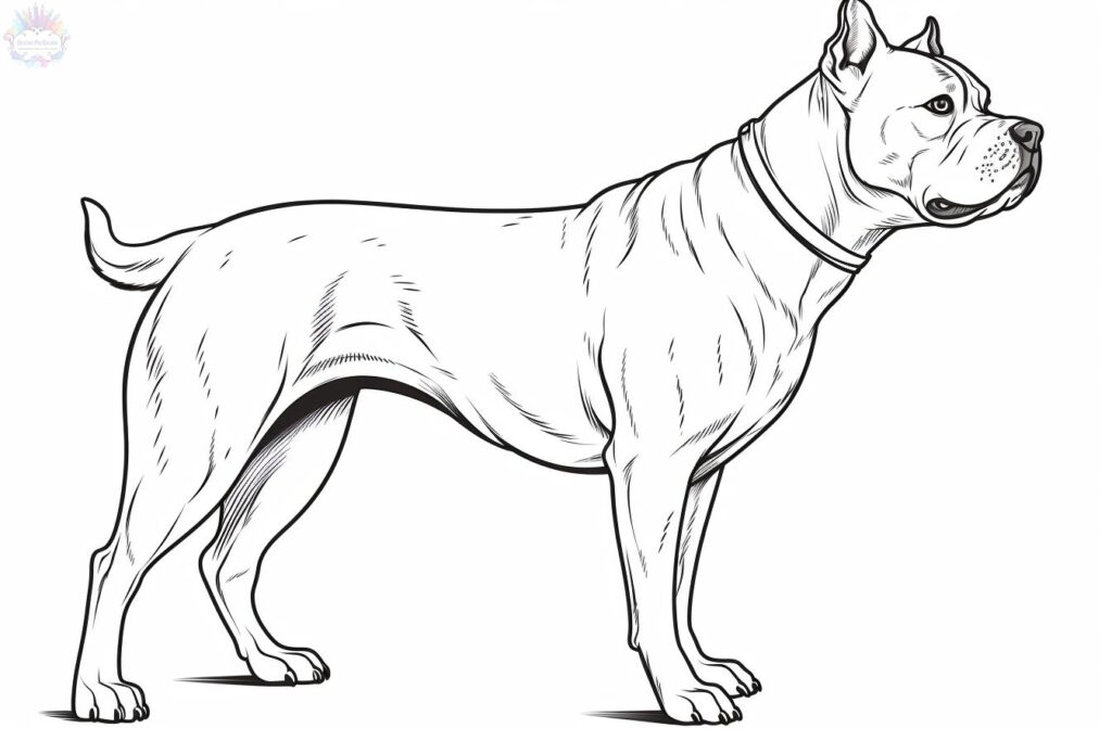 American Staffordshire Terrier Para Colorir