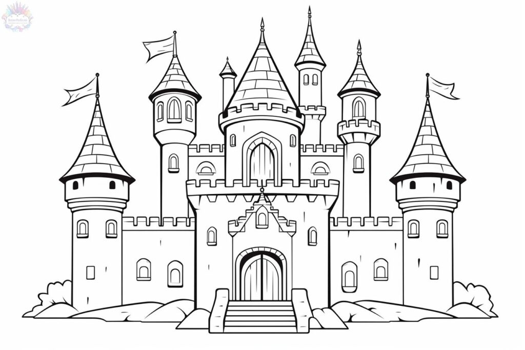 Castelo Para Colorir