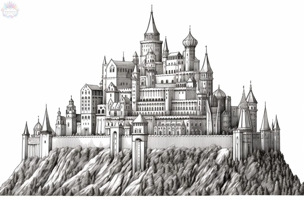 desenho de castelo