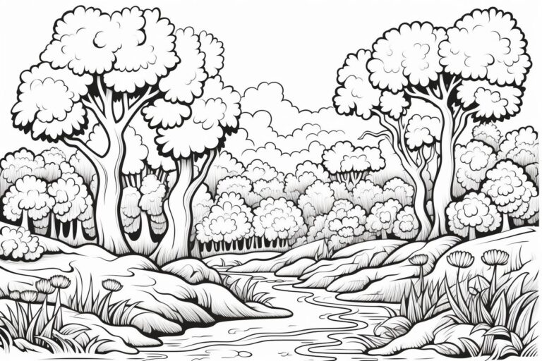 Floresta Para Colorir + De 30 Desenhos Para Imprimir e Pintar