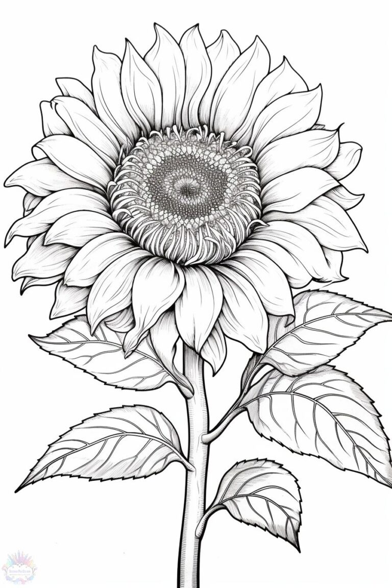 Girassol Para Colorir + De 40 Desenhos Para Imprimir e Pintar