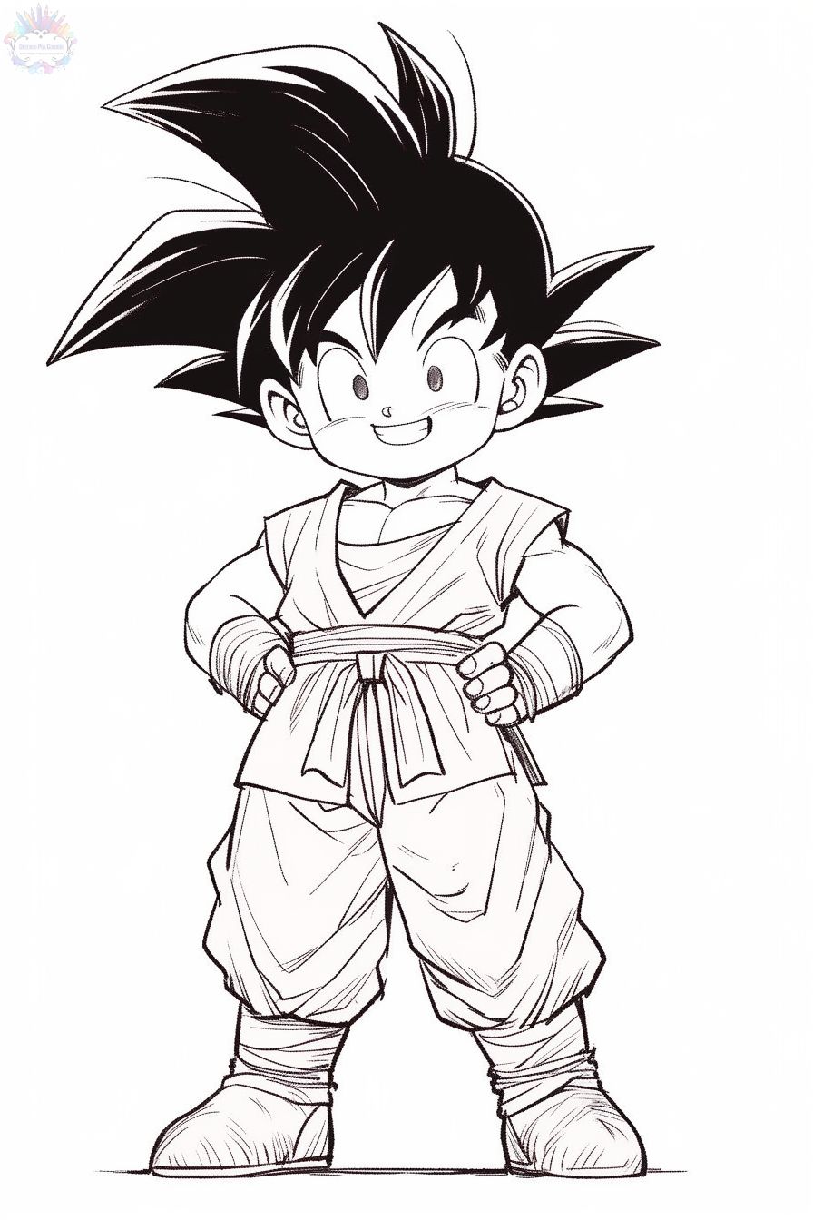 Desenhos de Goku para colorir - Desenhos para colorir e imprimir