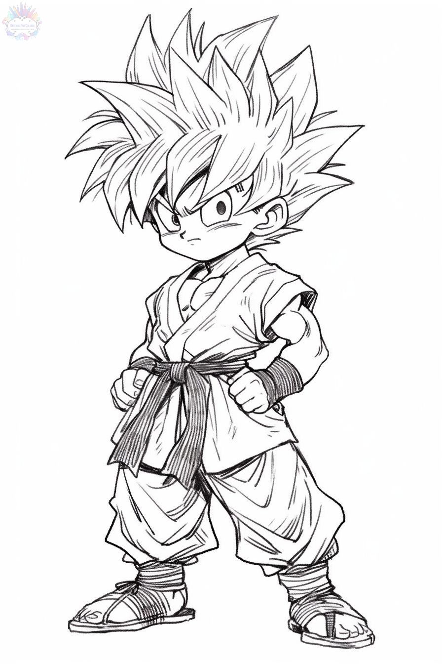 Desenhando/Drawing Goku - Dragon Ball GT 