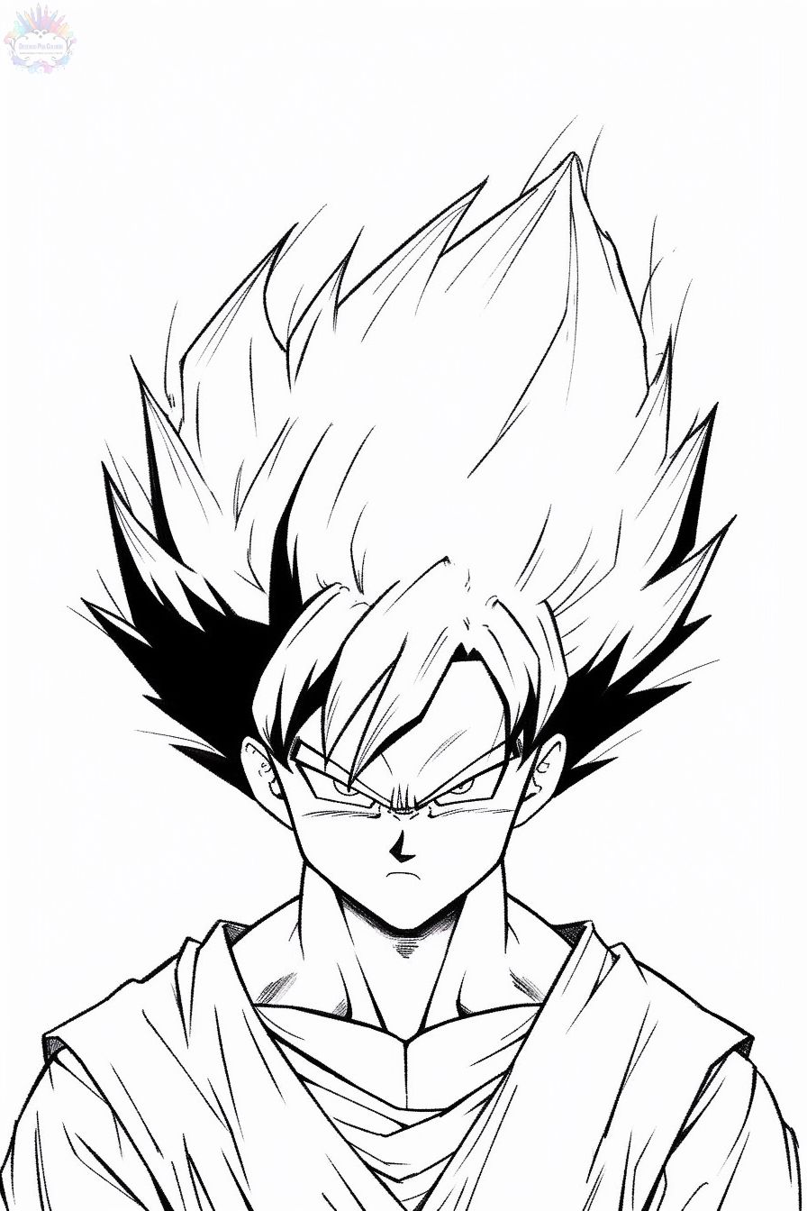 Goku Para Colorir  Dbz drawings, Dragon ball art, Drawings