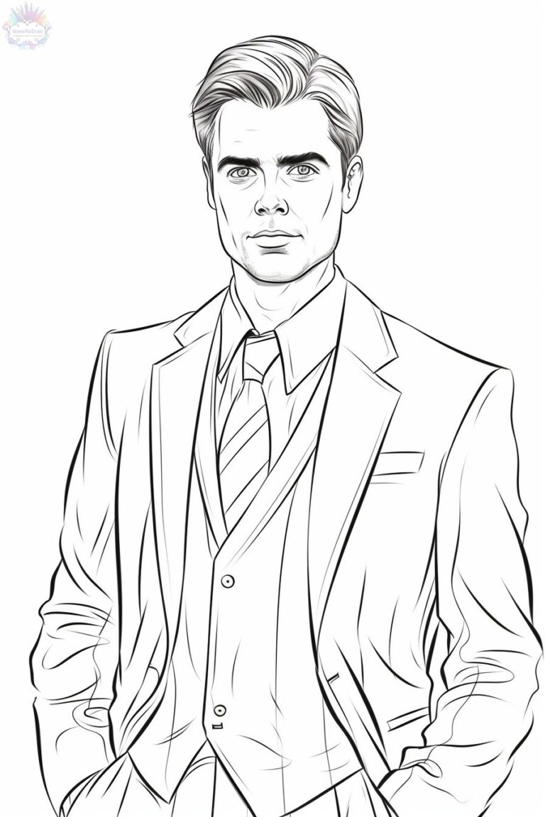Homem Para Colorir + De 60 Desenhos Para Imprimir e Pintar