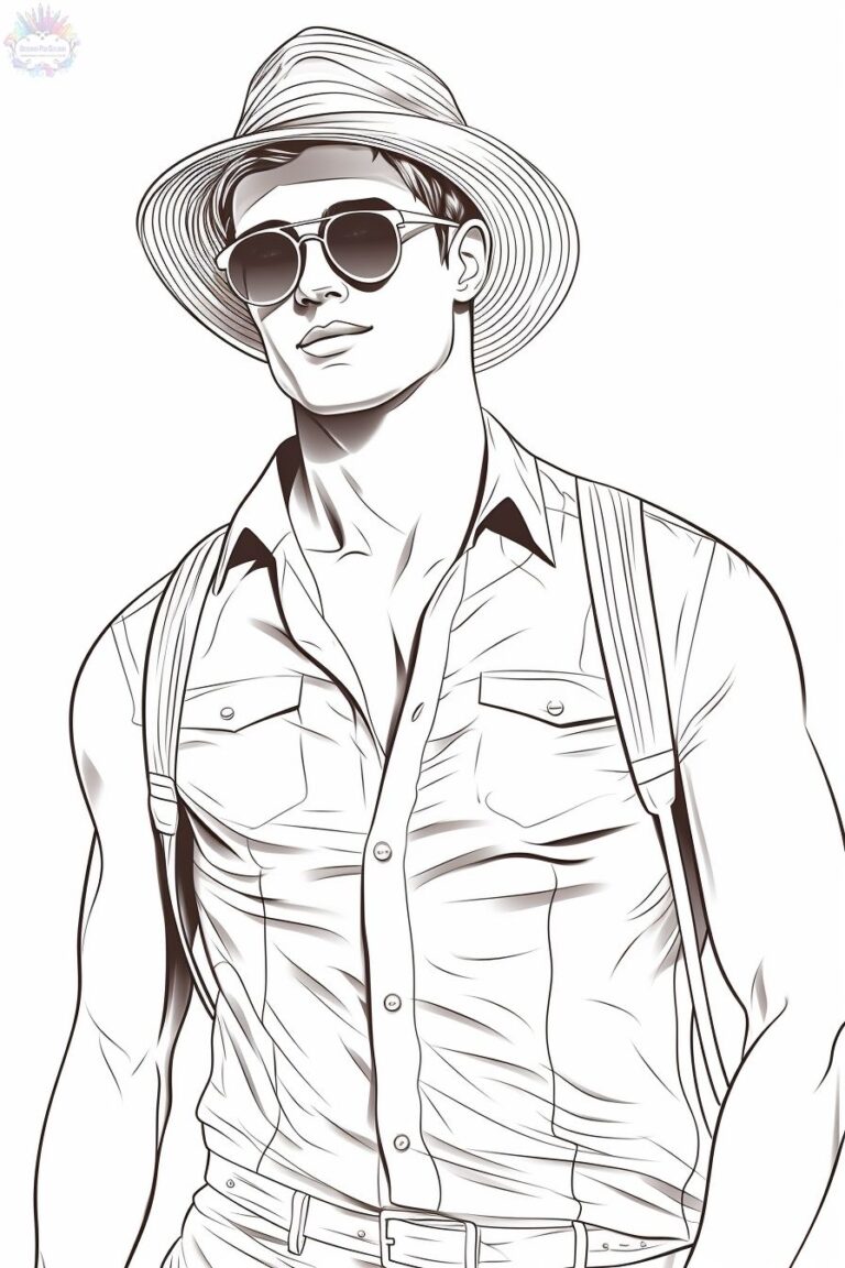 Homem Para Colorir + De 60 Desenhos Para Imprimir e Pintar