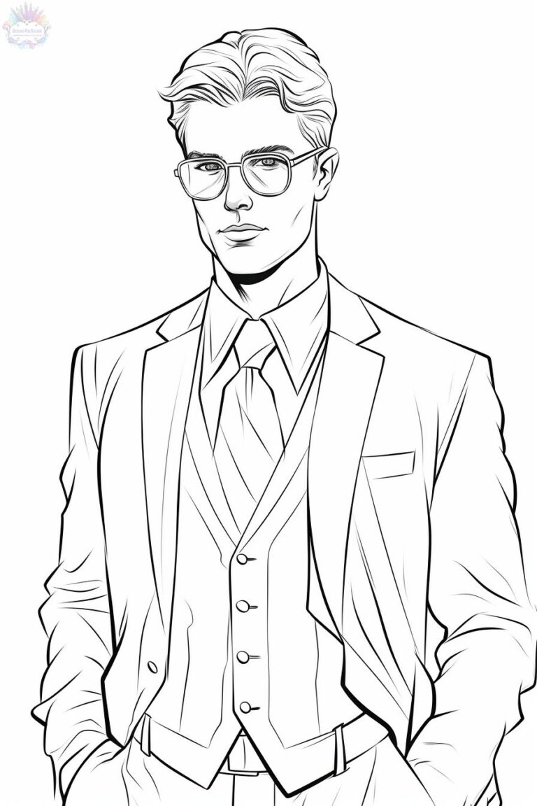 Homem Para Colorir + De 60 Desenhos Para Imprimir e Pintar