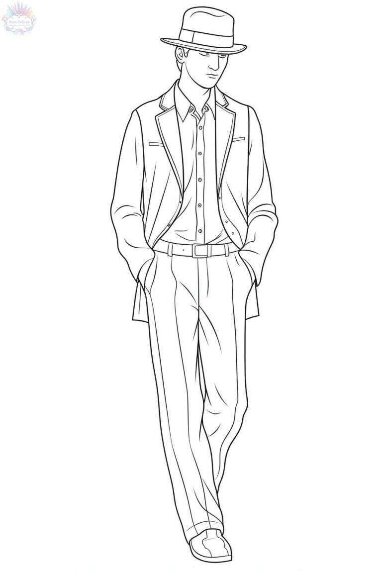Homem Para Colorir + De 60 Desenhos Para Imprimir e Pintar