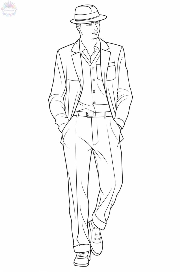 Homem Para Colorir + De 60 Desenhos Para Imprimir e Pintar