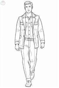 Homem Para Colorir + De 60 Desenhos Para Imprimir e Pintar