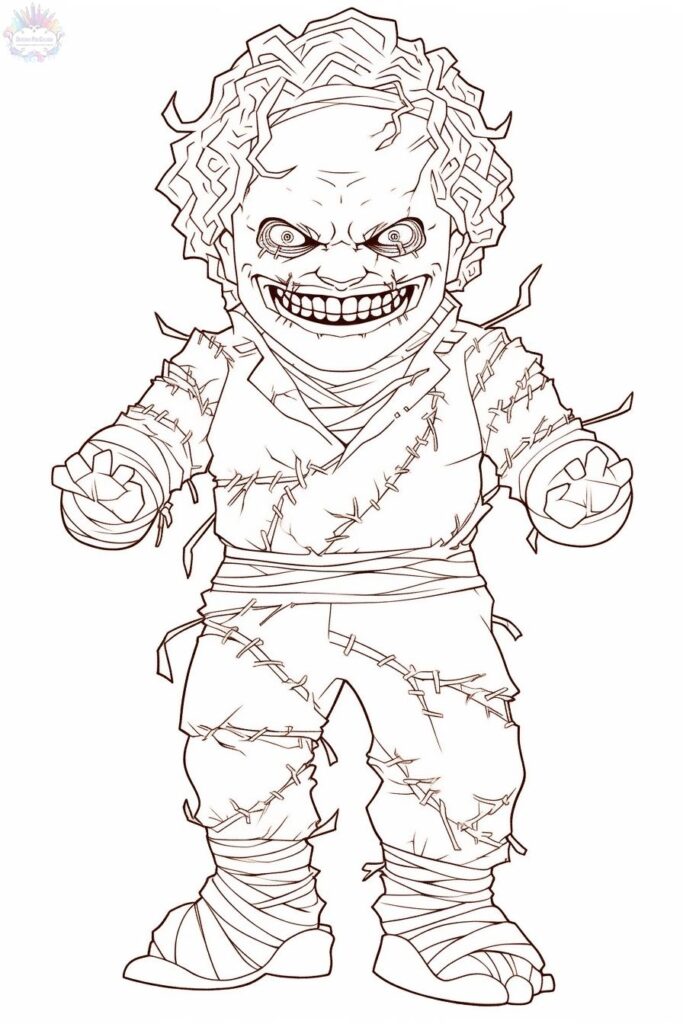 Desenhos de Chucky para colorir e Imprimir - Pintar Grátis Online