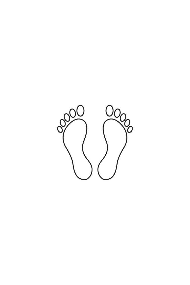Pés Para Colorir + De 20 Desenhos Para Imprimir e Pintar