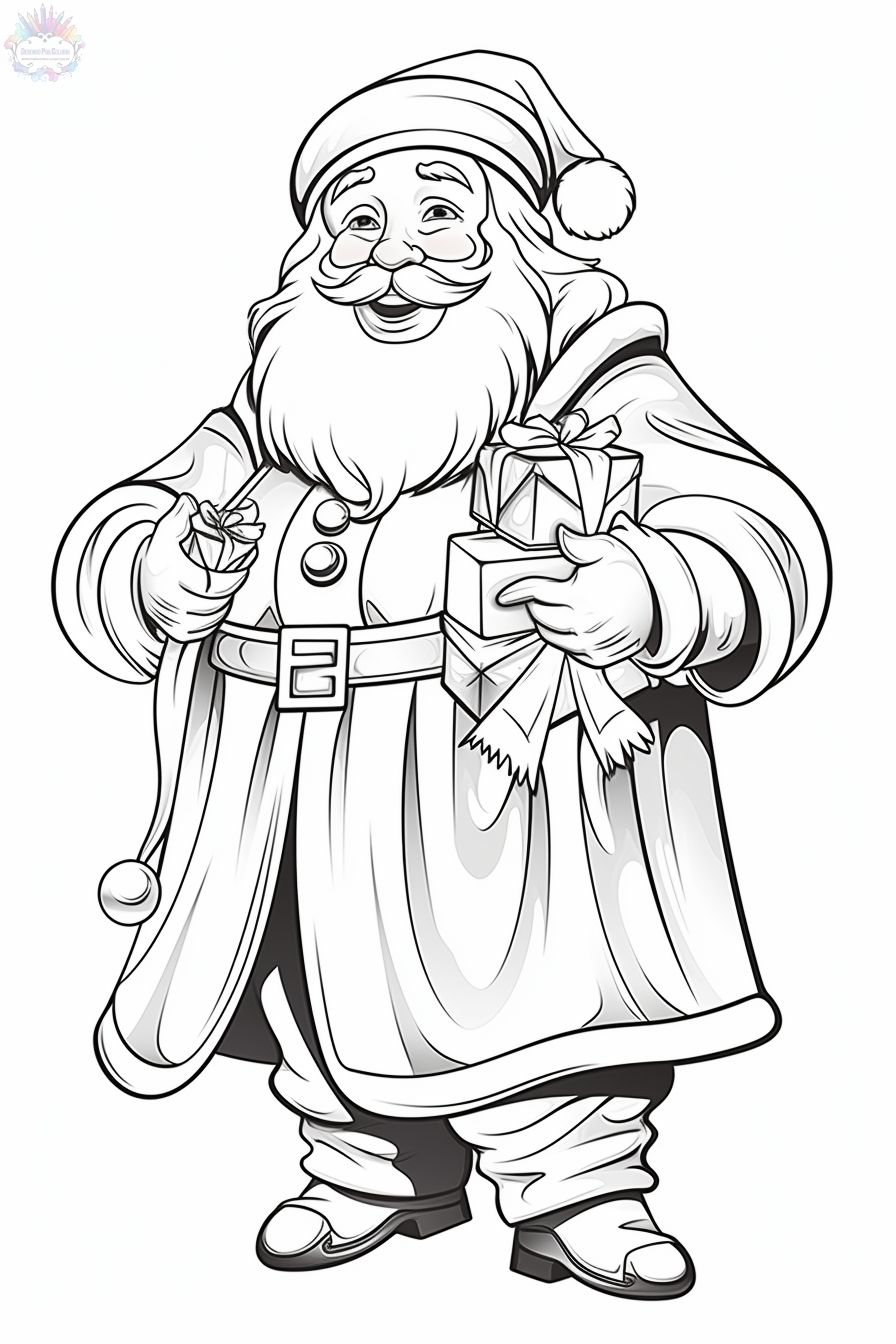 Papai Noel desenhos para imprimir colorir e pintar do Natal - Desenhos para  pintar e colorir