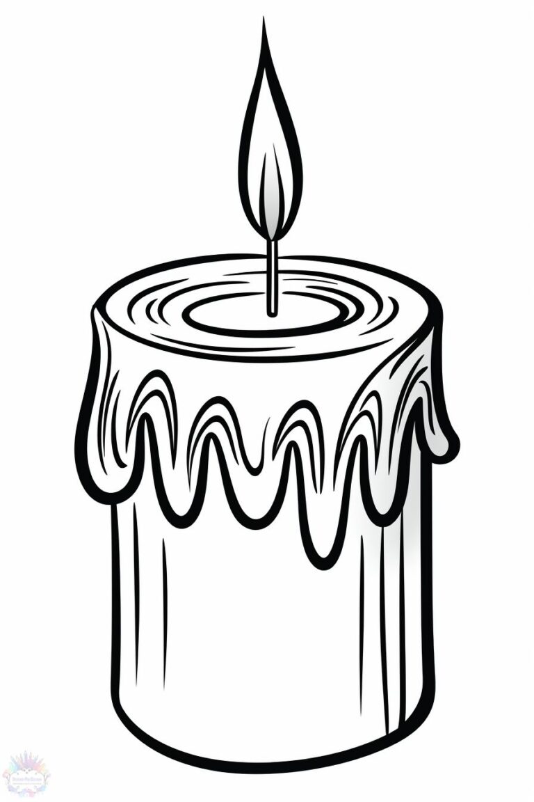 Vela Para Colorir - 30 Desenhos Para Imprimir e Pintar