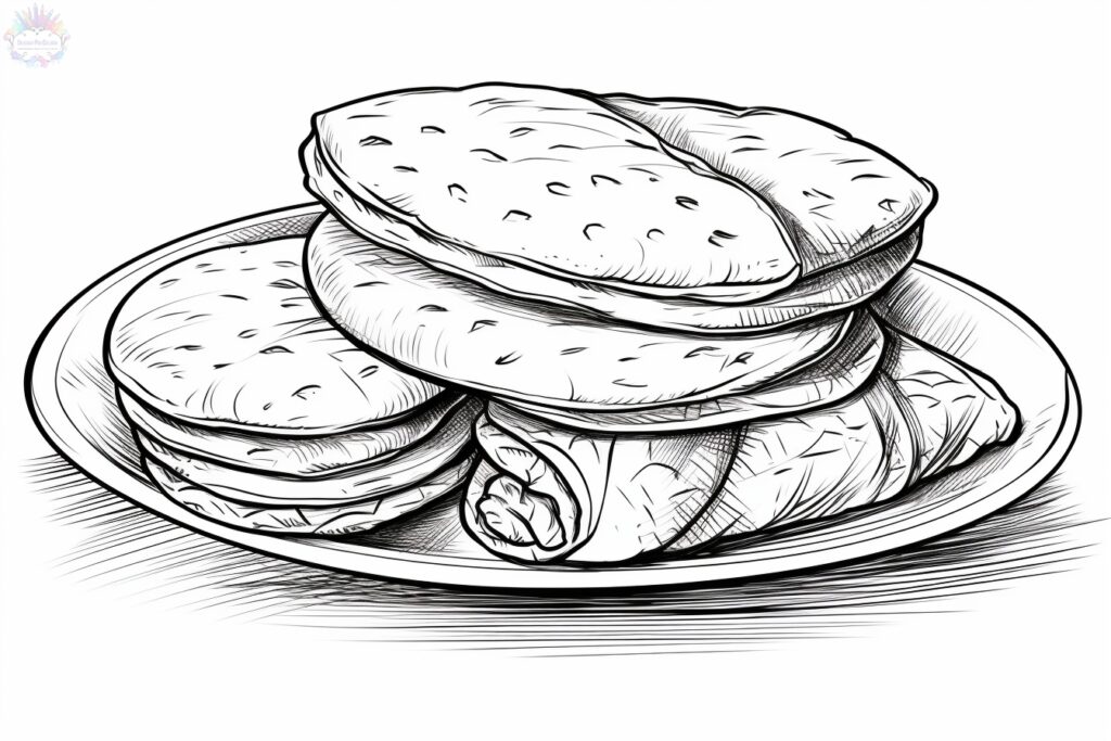 Bread Coloring Pages