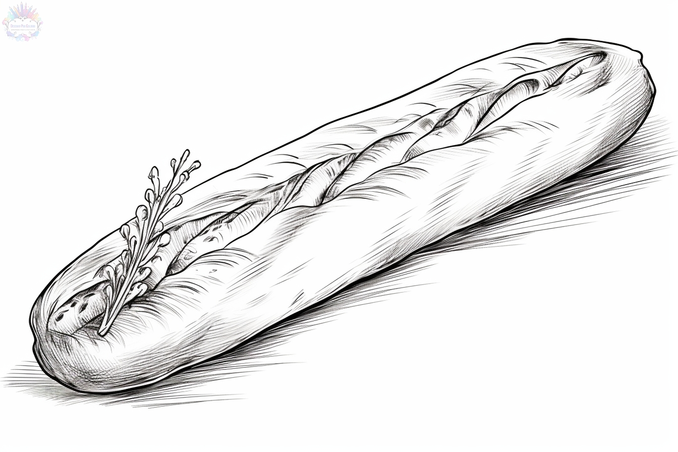 Bread Coloring Pages
