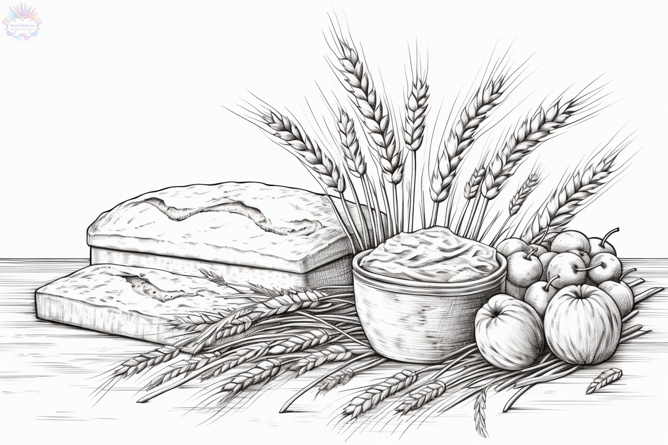 Bread Coloring Pages