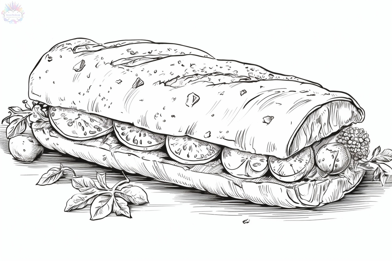 Bread Coloring Pages