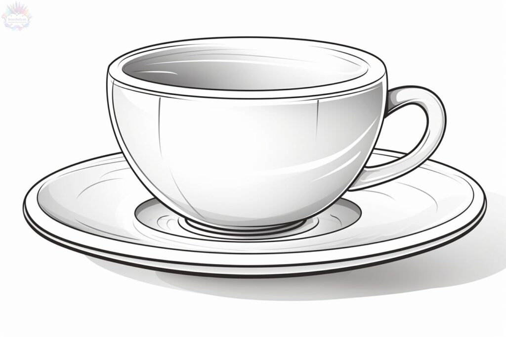 Cup Coloring Pages