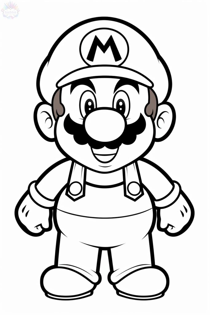 Mario Bros Para Colorir