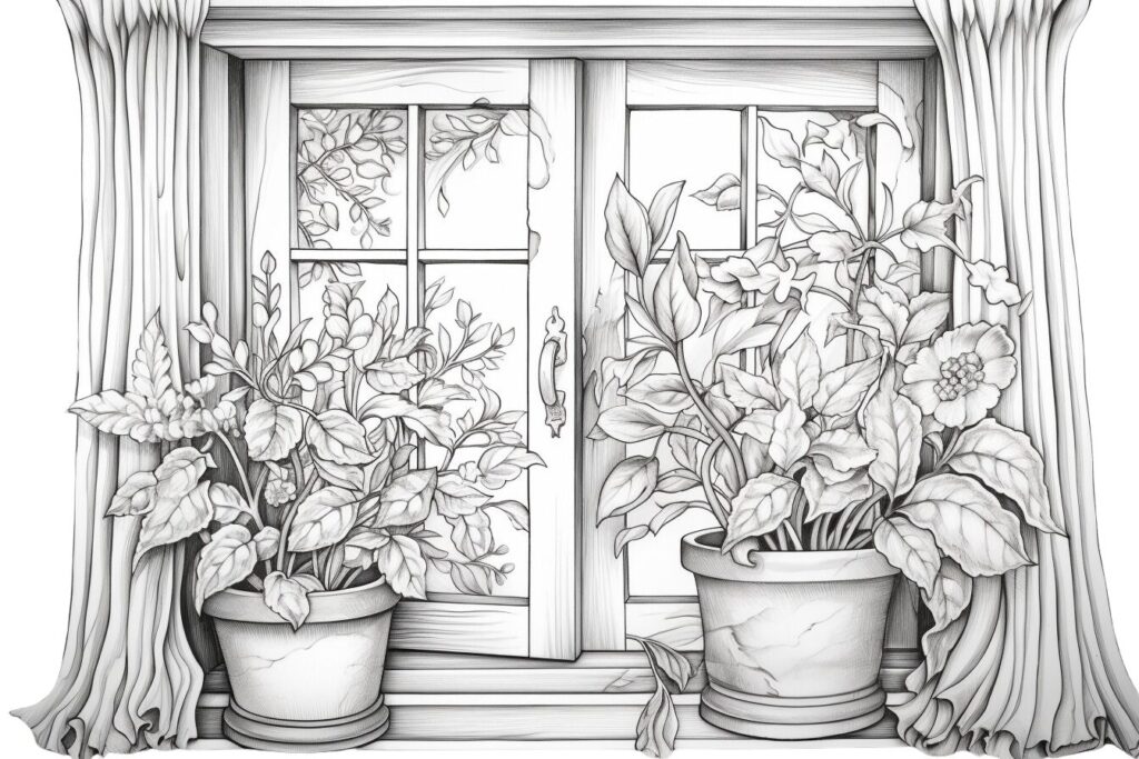 Windows Coloring Pages