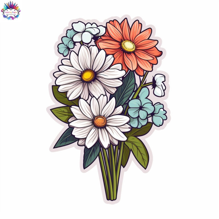 Adesivo de Flores Para Imprimir - Baixe Gratuitamente