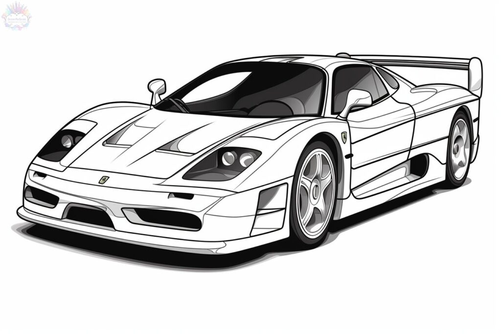 Ferrari para colorir
