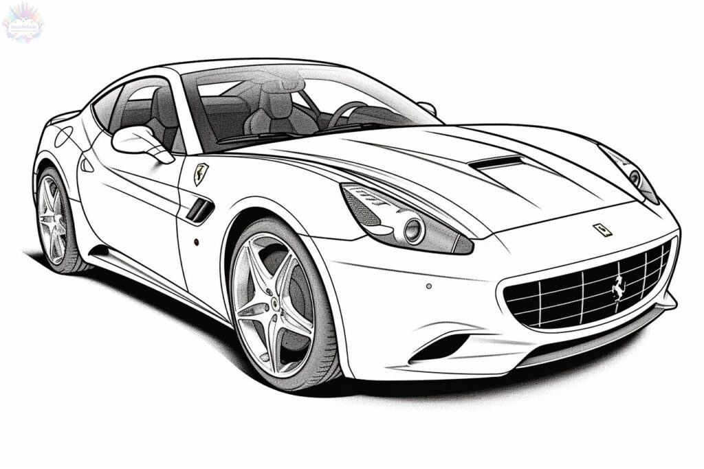Ferrari para colorir