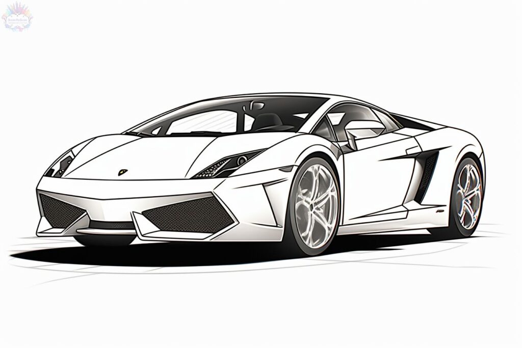 Lamborghini Para Colorir