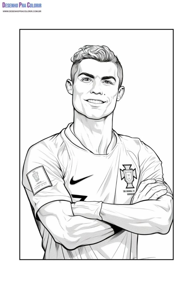 Cristiano Ronaldo Para Colorir + De 30 Desenhos Para Imprimir