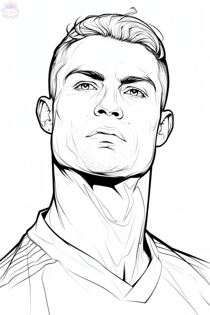Cristiano Ronaldo Para Colorir