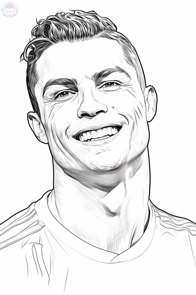 Cristiano Ronaldo Para Colorir