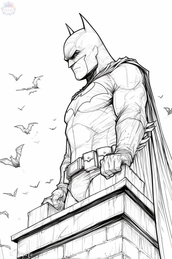 Batman Para Colorir