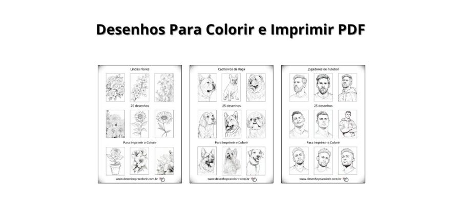 Desenhos Para Colorir e Imprimir PDF