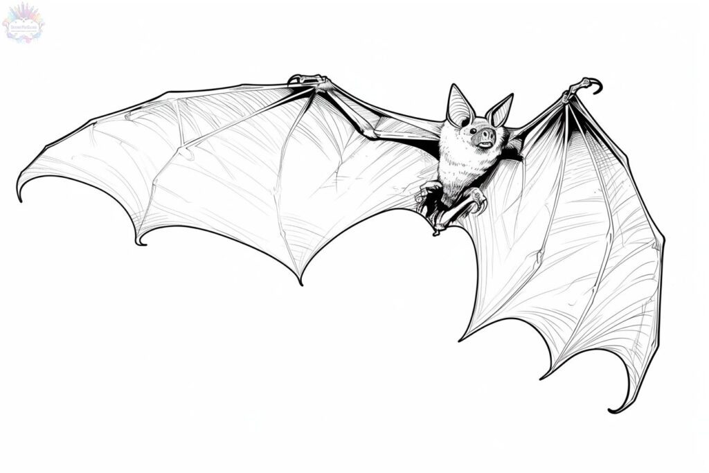 Morcego Para Colorir