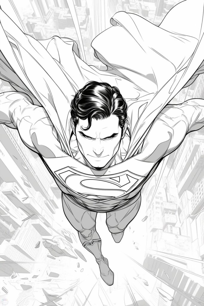 Super-Homem Para Colorir