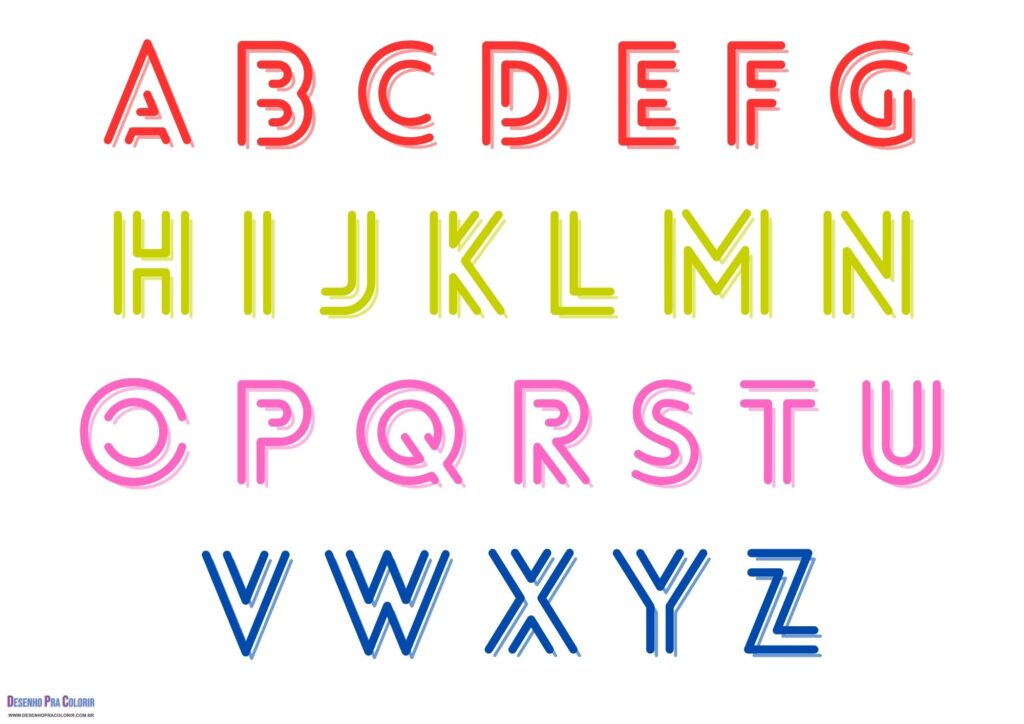 Alfabeto Para Imprimir Colorido