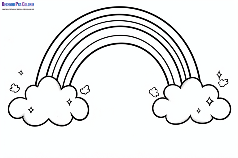 Arco-Íris Para Colorir + de 30 Desenhos Para Imprimir e Pintar