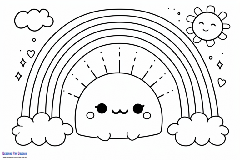 Arco-Íris Para Colorir + de 30 Desenhos Para Imprimir e Pintar