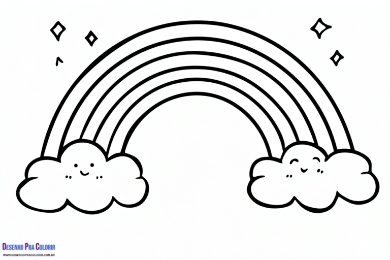 Arco-Íris Para Colorir + de 30 Desenhos Para Imprimir e Pintar