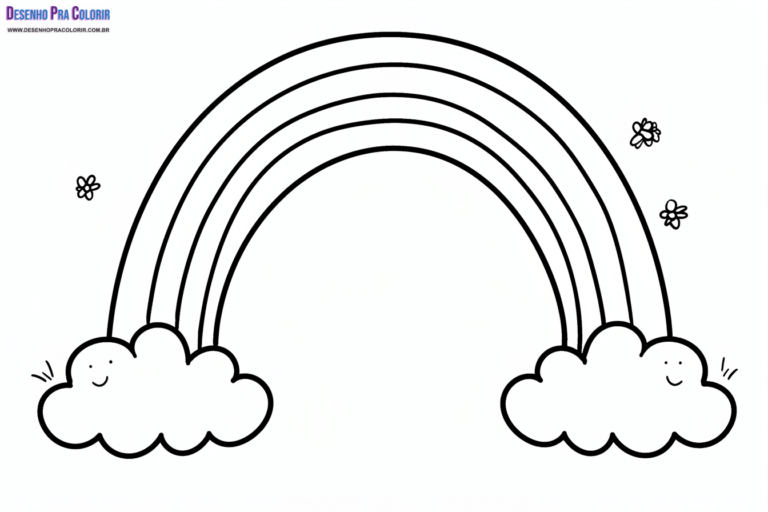 Arco-Íris Para Colorir + de 30 Desenhos Para Imprimir e Pintar