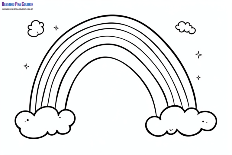 Arco-Íris Para Colorir + de 30 Desenhos Para Imprimir e Pintar