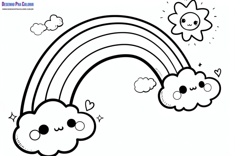 Arco-Íris Para Colorir + de 30 Desenhos Para Imprimir e Pintar