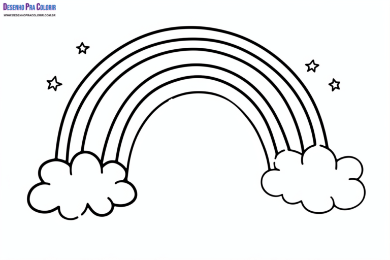 Arco-Íris Para Colorir + de 30 Desenhos Para Imprimir e Pintar
