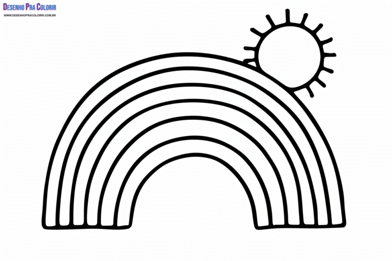 Arco-Íris Para Colorir + de 30 Desenhos Para Imprimir e Pintar