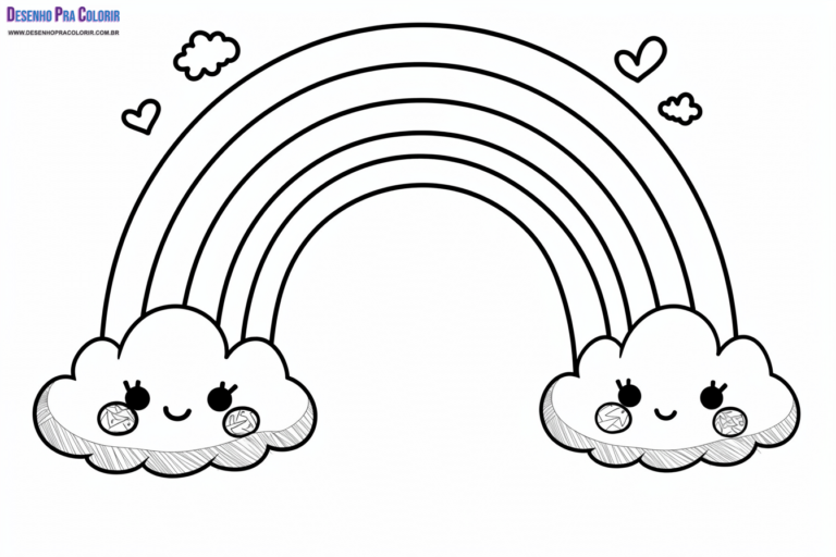 Arco-Íris Para Colorir + de 30 Desenhos Para Imprimir e Pintar